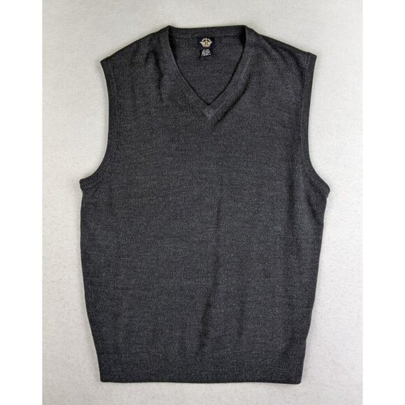Dockers Men's Sweater Vest Size XL Gray Classic Solid Pullover - Picture 1 of 9